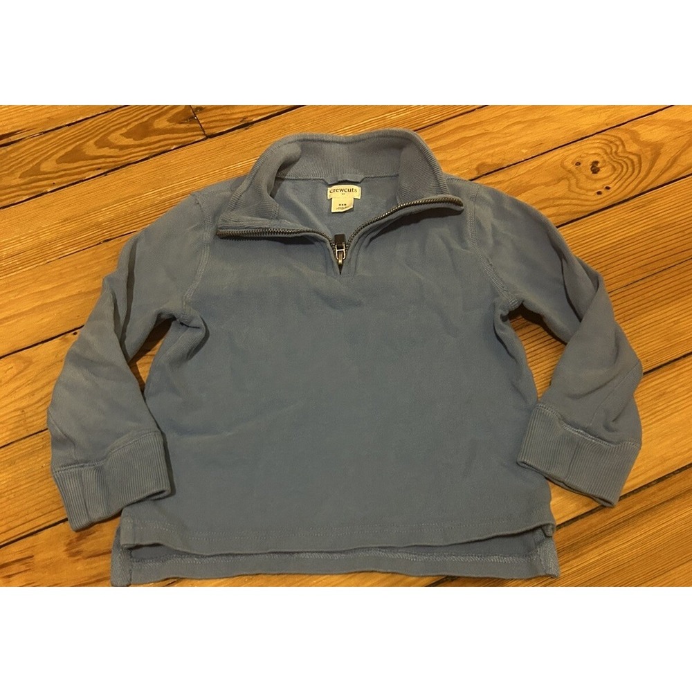 Crewcuts Blue Boys Quarter Zip Top XXS Toddler